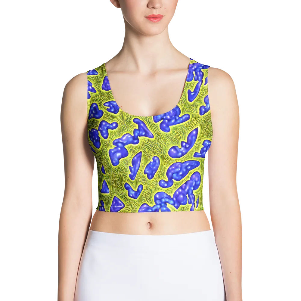 Blue Matter on Crop Top — Front
