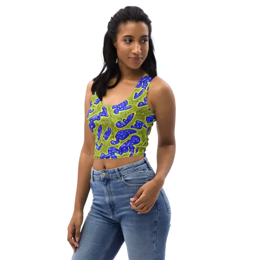 Blue Matter on a Crop Top