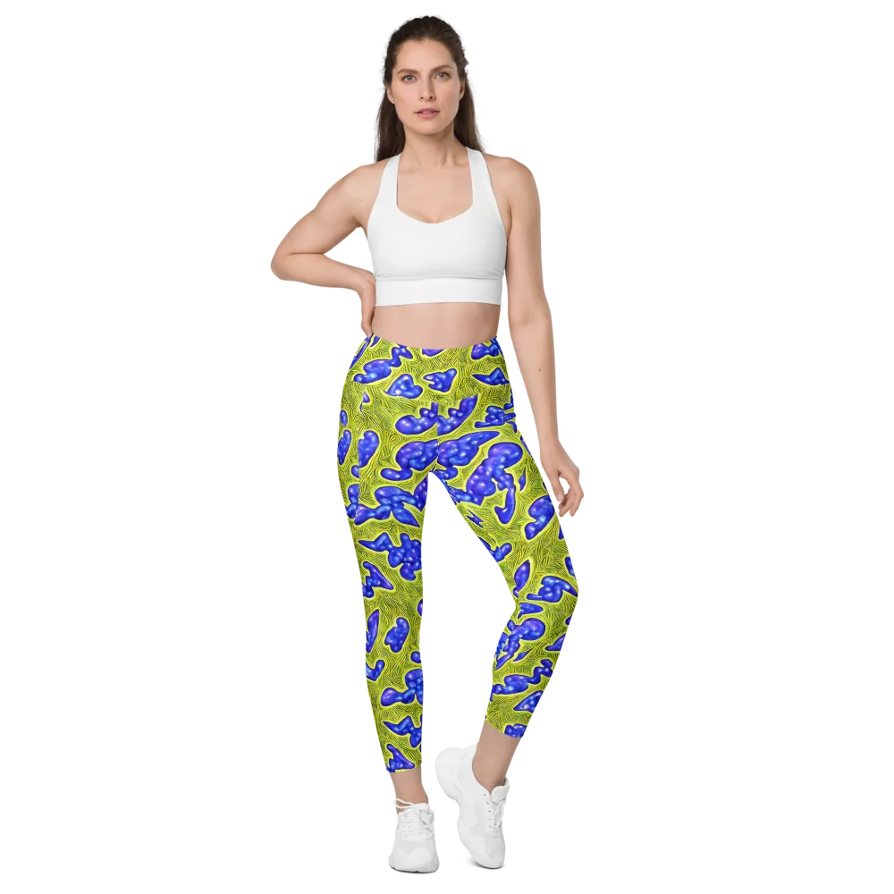 Blue Matter on Leggings with Pockets — Front