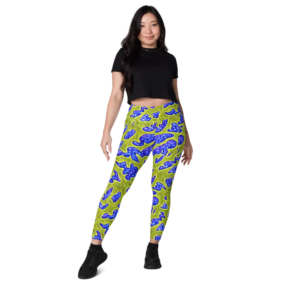 Blue Matter on Leggings with Pockets — Front