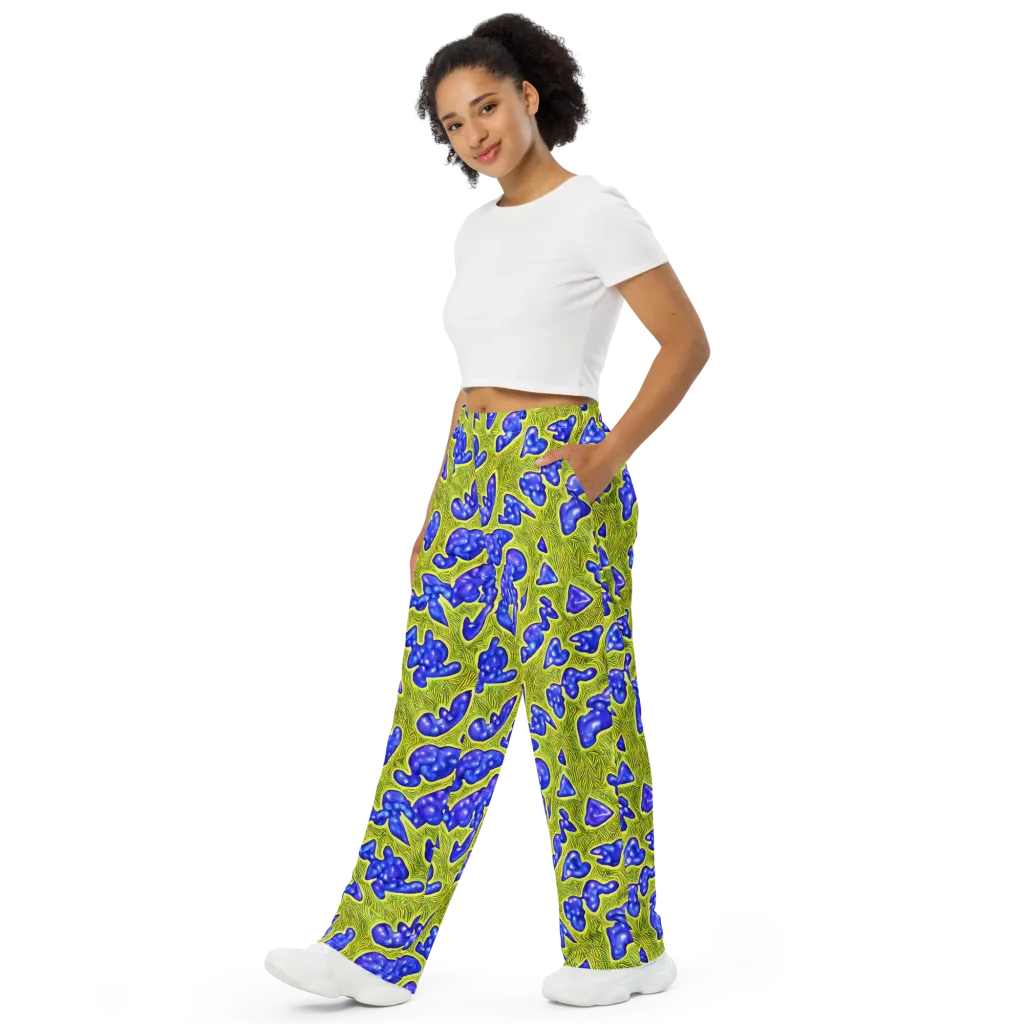 Blue Matter on Wide-Leg Pants — Left Front