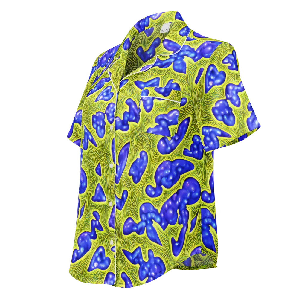 Blue Matter on Women's Short Sleeve Pajama Top — Left Front