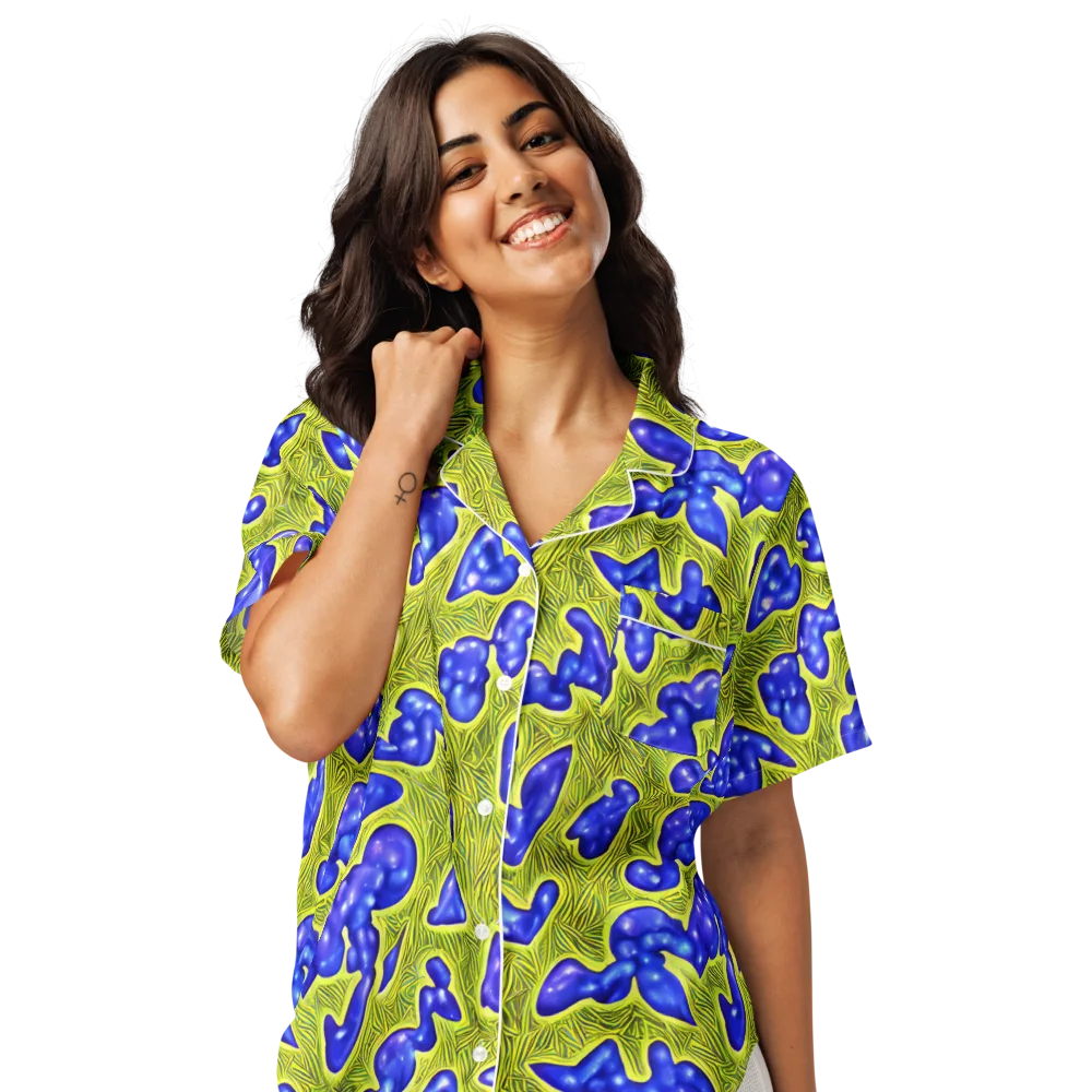 Blue Matter on Women's Short Sleeve Pajama Top — Front
