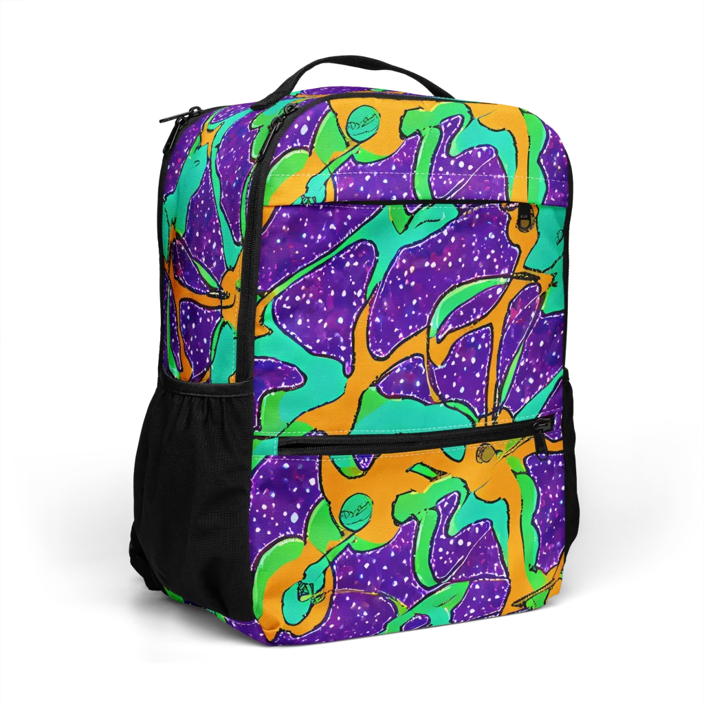 Orchid Aftershock on Utility Backpack — Right Front