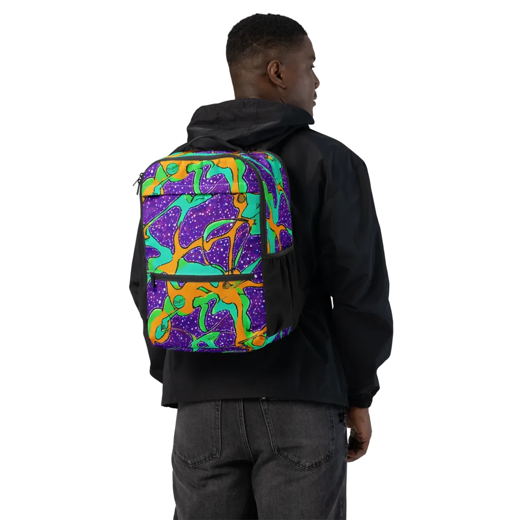 Orchid Aftershock on Utility Backpack — Back