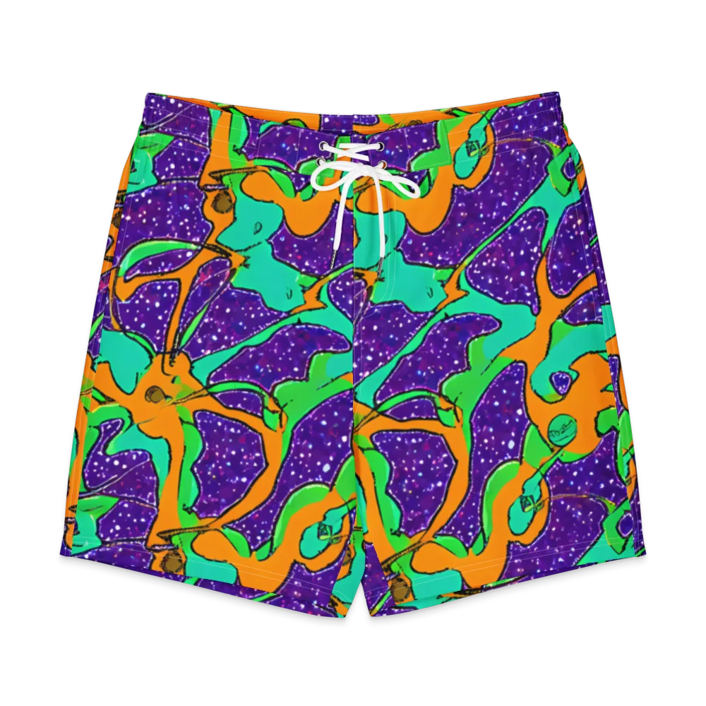 Orchid Aftershock on Men's Board Shorts — Front