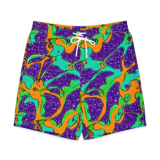 Orchid Aftershock on a Men's Board Shorts