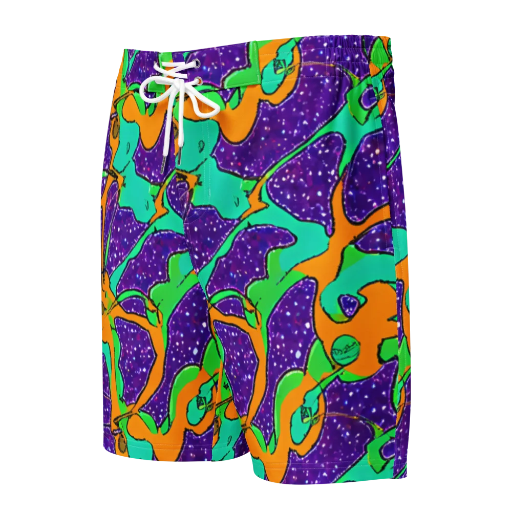 Orchid Aftershock on Men's Board Shorts — Front