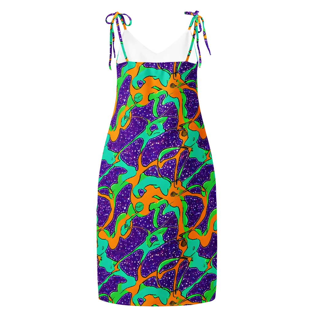 Orchid Aftershock on Slip Dress — Back