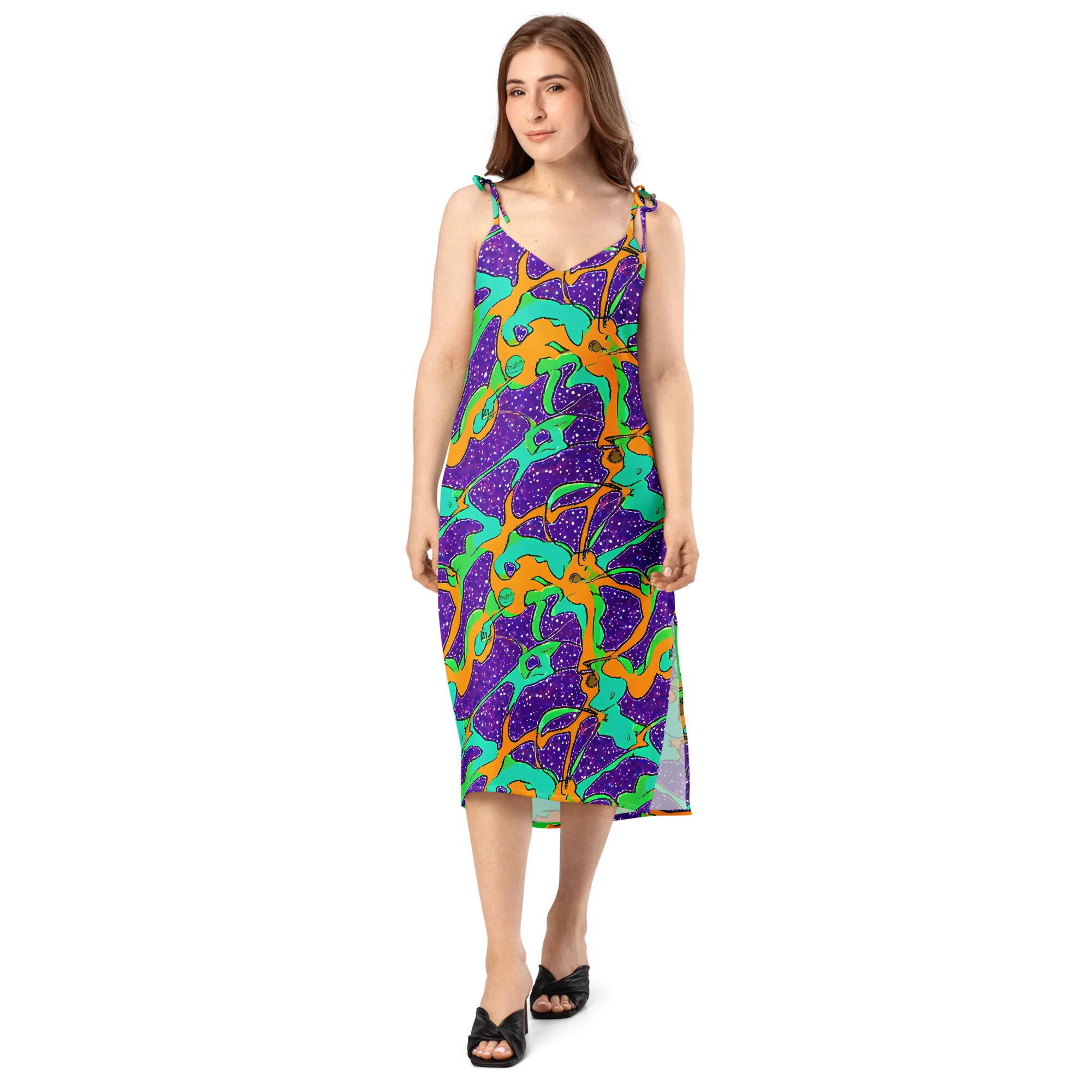 Orchid Aftershock on Slip Dress — Front