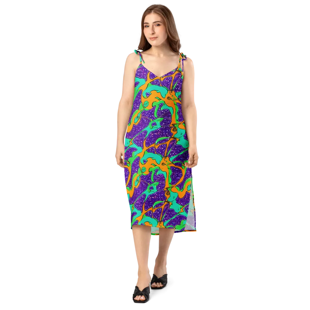 Orchid Aftershock on Slip Dress — Front