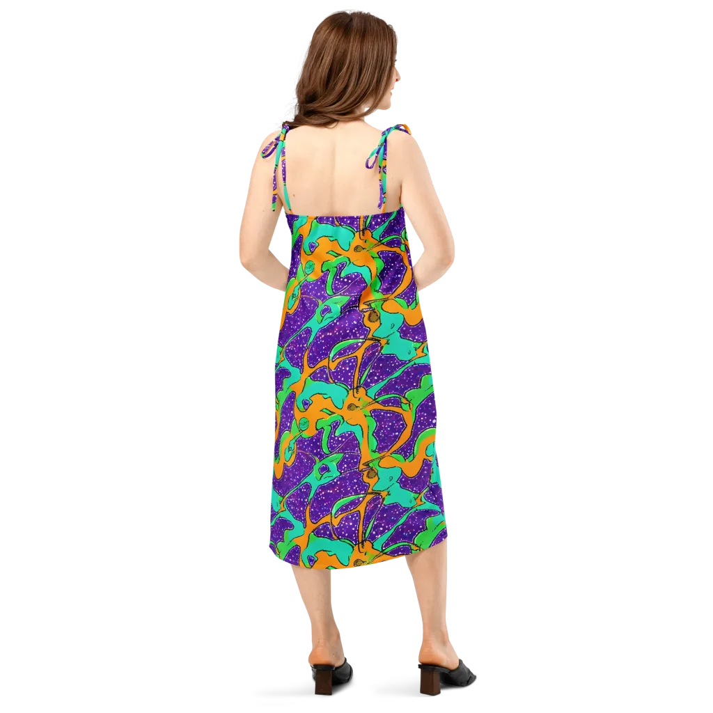 Orchid Aftershock on Slip Dress — Back