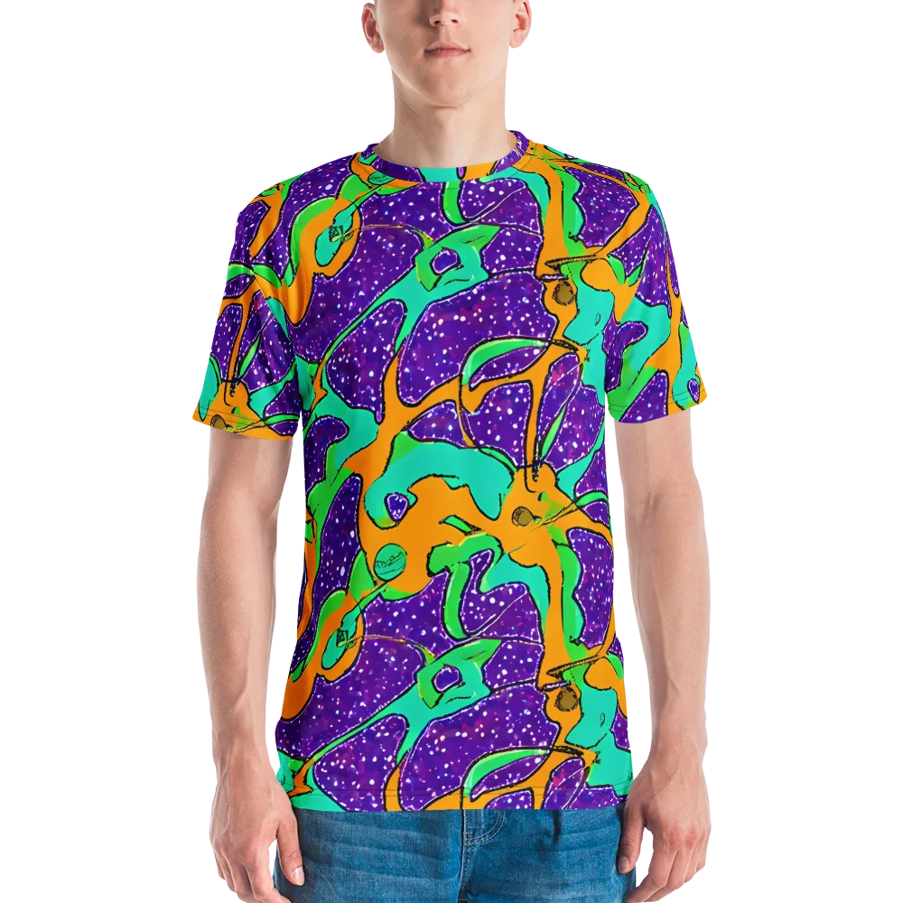 Orchid Aftershock on Men's Crew Neck T-Shirt — Front