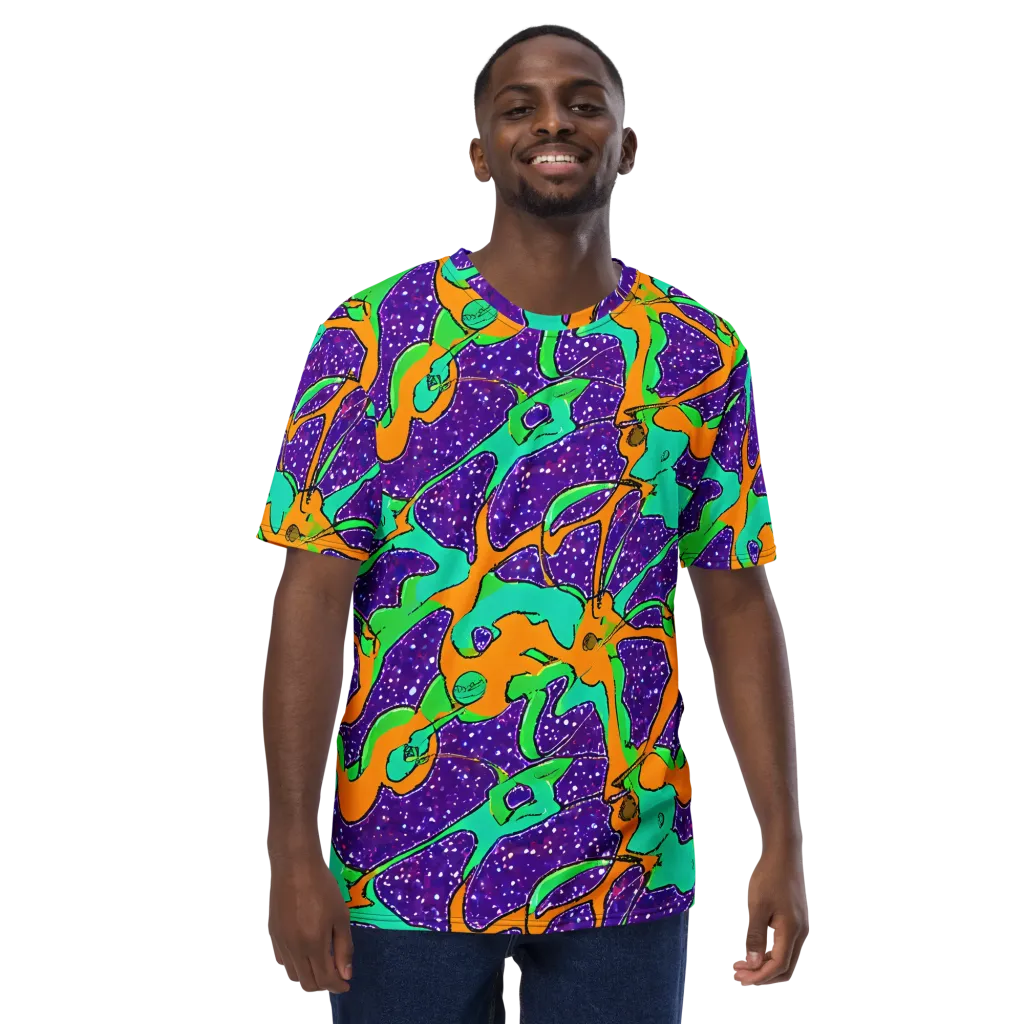Orchid Aftershock on Men's Crew Neck T-Shirt — Front