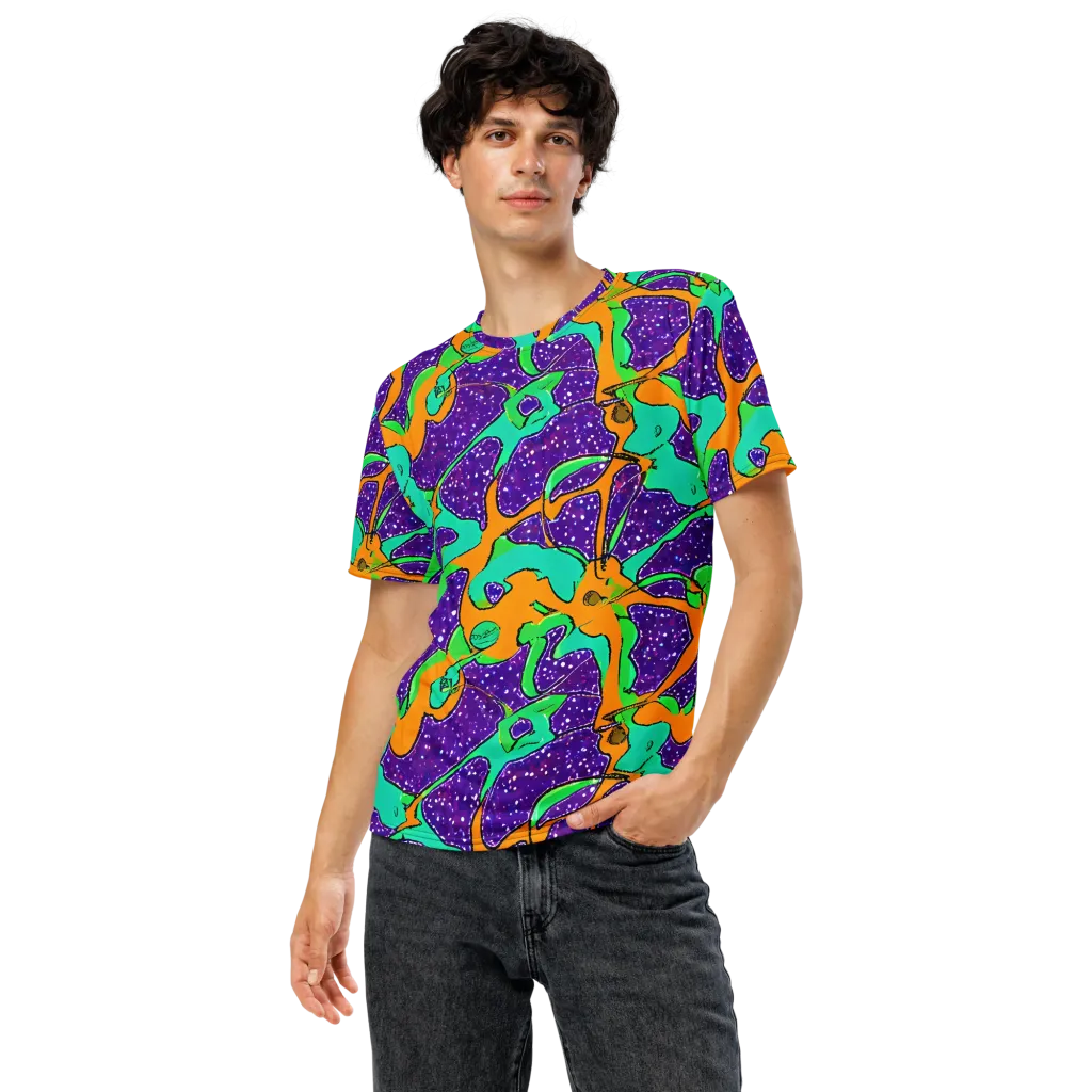 Orchid Aftershock on Men's Crew Neck T-Shirt — Front
