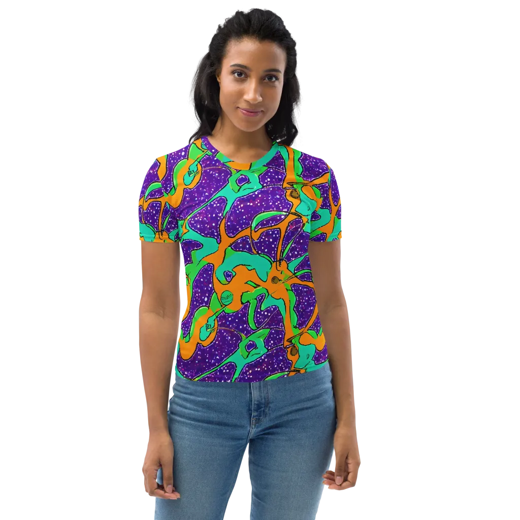 Orchid Aftershock on Women's Crew Neck T-Shirt — Front