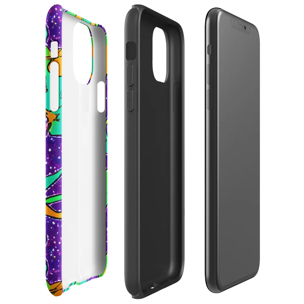 Orchid Aftershock on Tough Case for iPhone® — Right