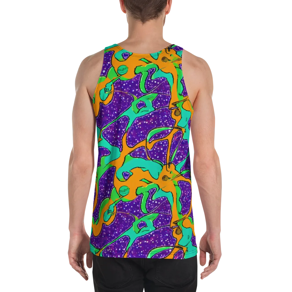 Orchid Aftershock on Men's Tank Top — Back