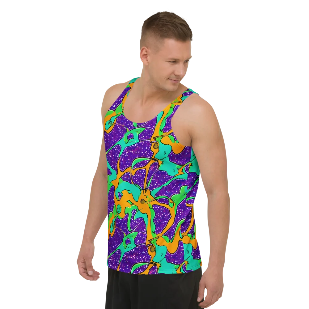 Orchid Aftershock on Men's Tank Top — Left Front