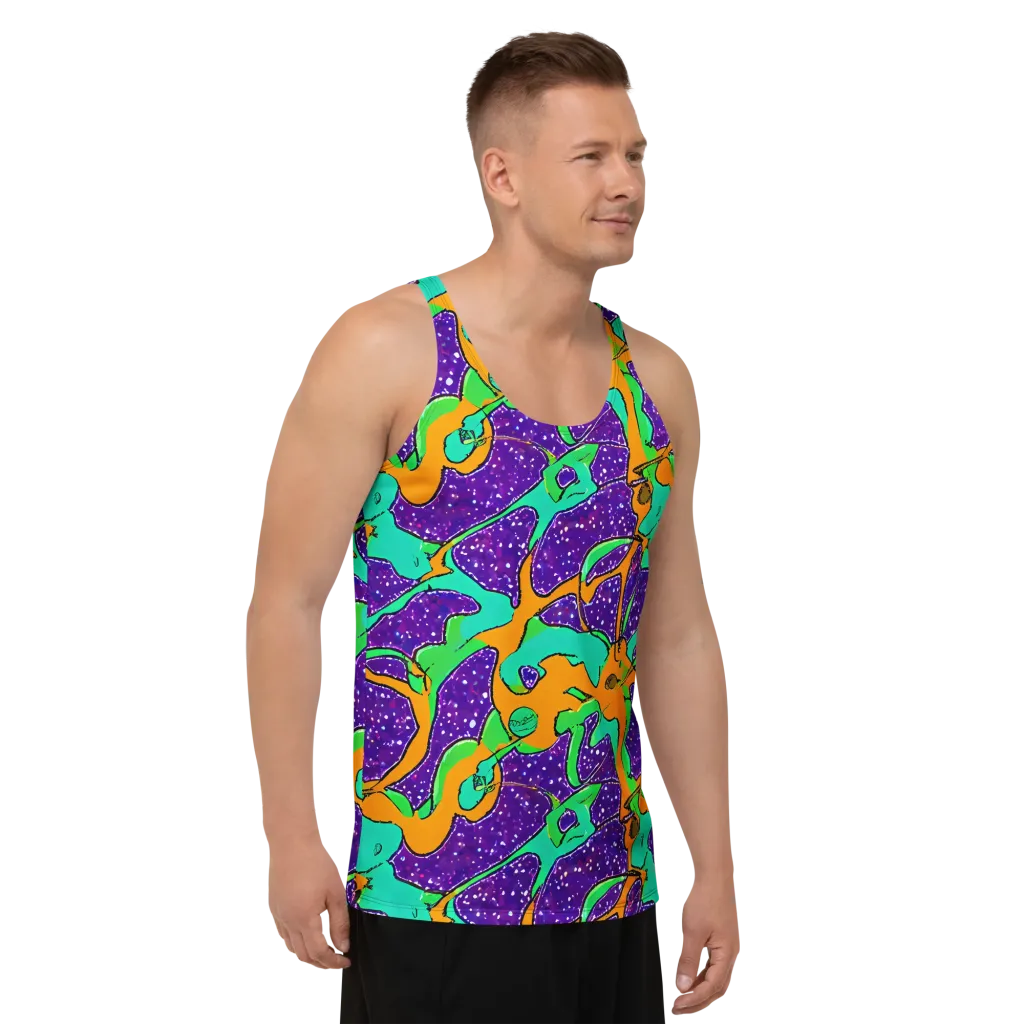 Orchid Aftershock on Men's Tank Top — Right Front