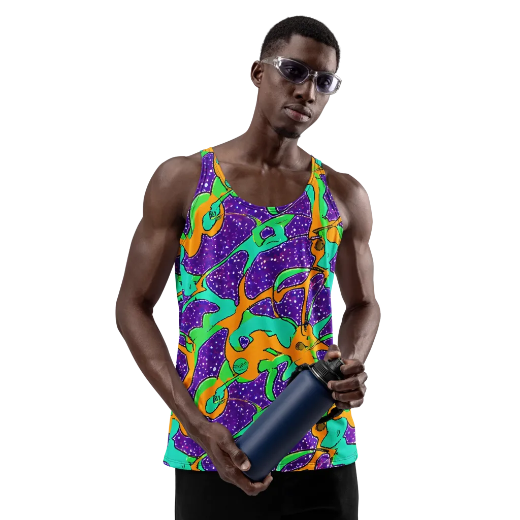 Orchid Aftershock on Men's Tank Top — Front