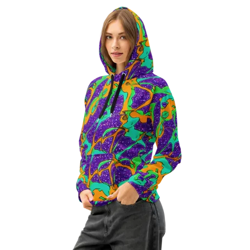 Orchid Aftershock on a Cotton Hoodie