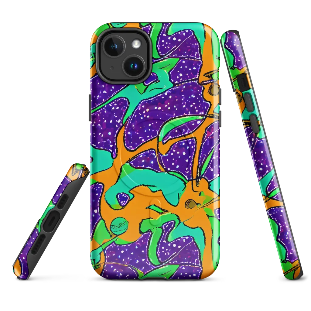 Orchid Aftershock on MagSafe Tough Case for iPhone® — Front