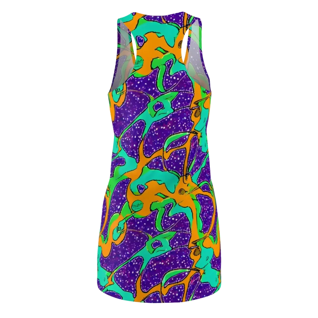 Orchid Aftershock on Racerback Dress — Back