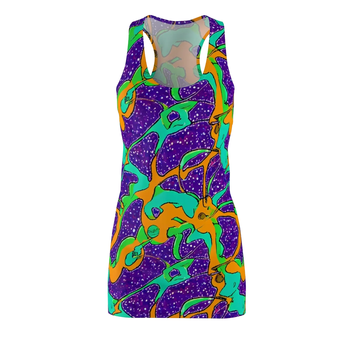 Orchid Aftershock on Racerback Dress — Front