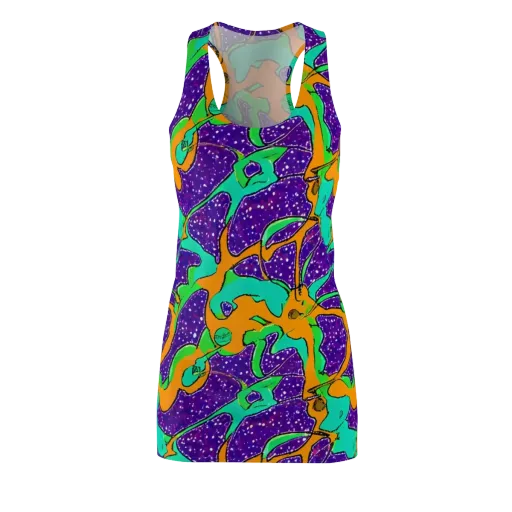 Orchid Aftershock on a Racerback Dress