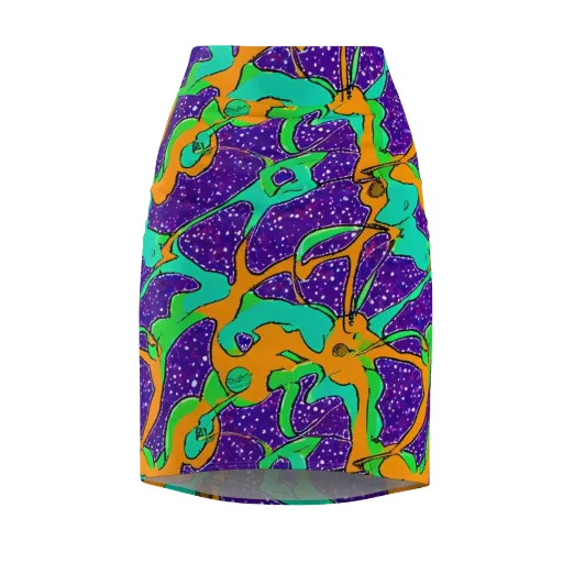 Orchid Aftershock on a Pencil Skirt