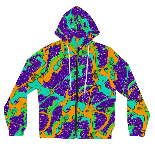 Orchid Aftershock on a Women's Full-Zip Hoodie