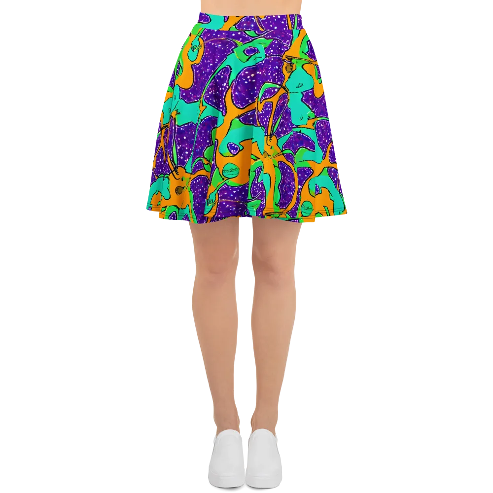 Orchid Aftershock on Skater Skirt — Front