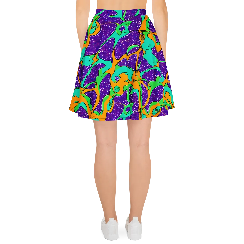 Orchid Aftershock on Skater Skirt — Back