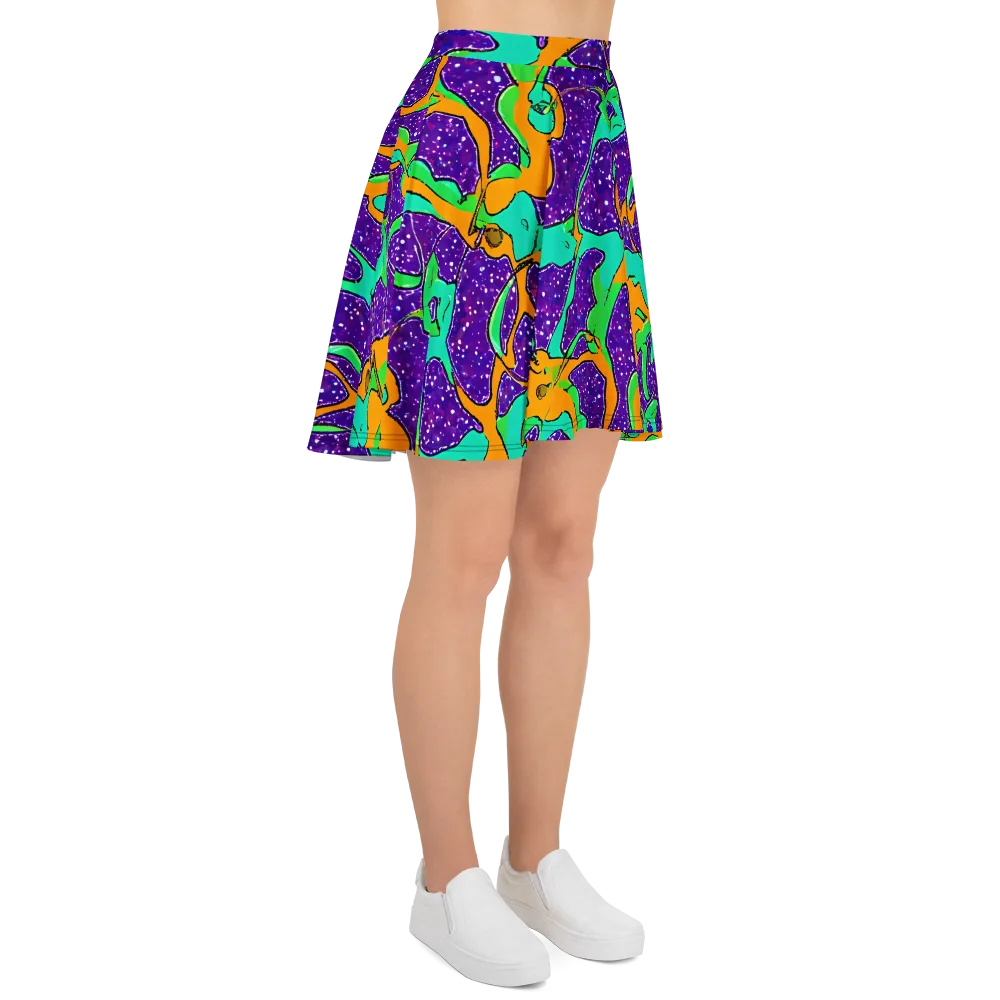 Orchid Aftershock on Skater Skirt — Right