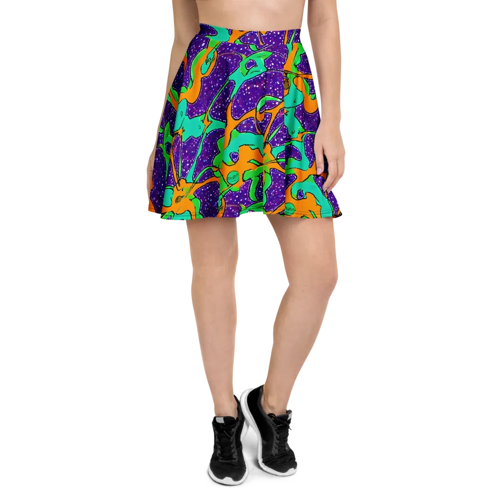 Orchid Aftershock on Skater Skirt — Front