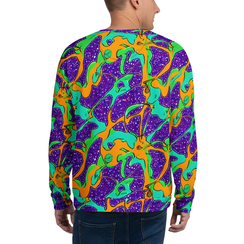 Orchid Aftershock on Sweatshirt — Back