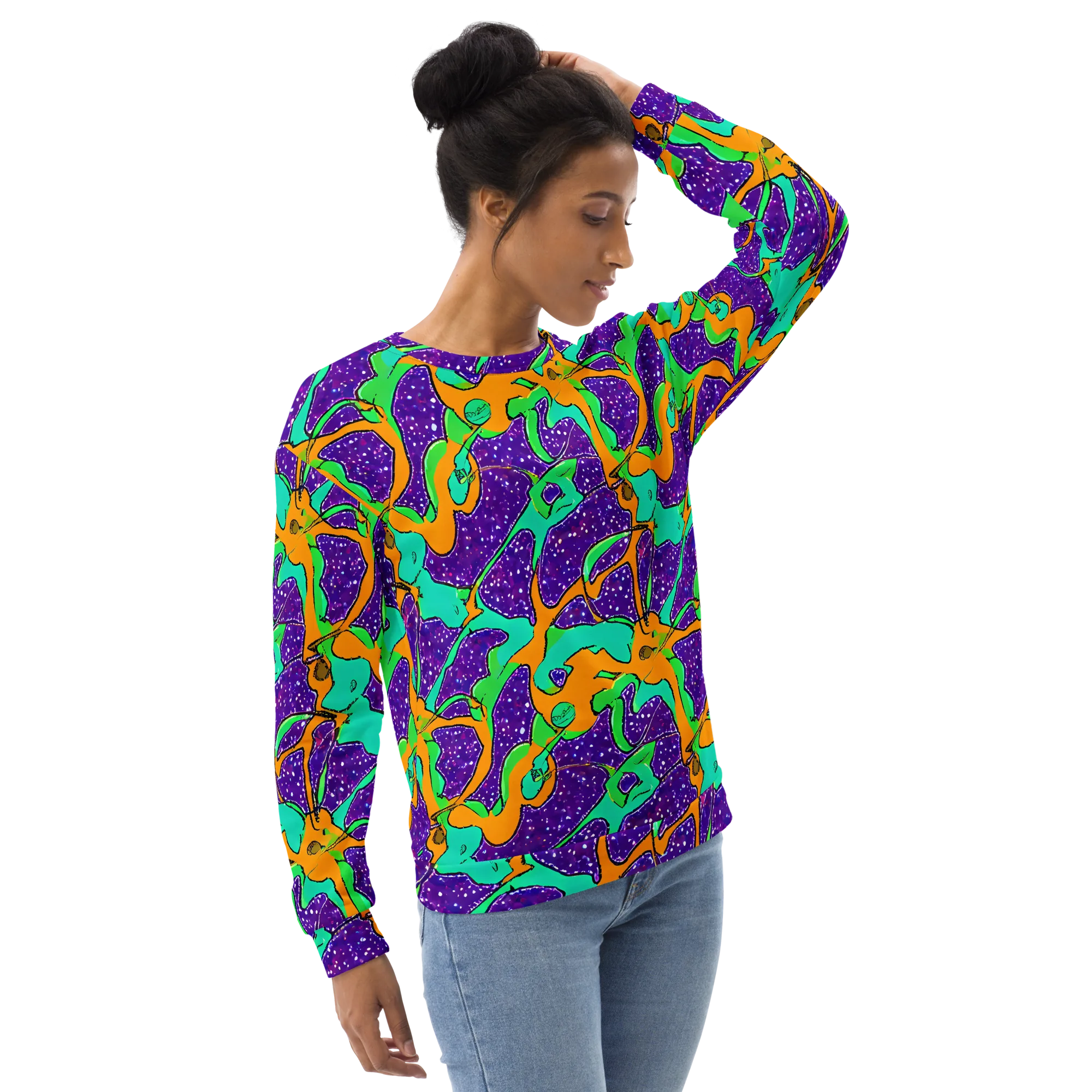 Orchid Aftershock on Sweatshirt — Right Front