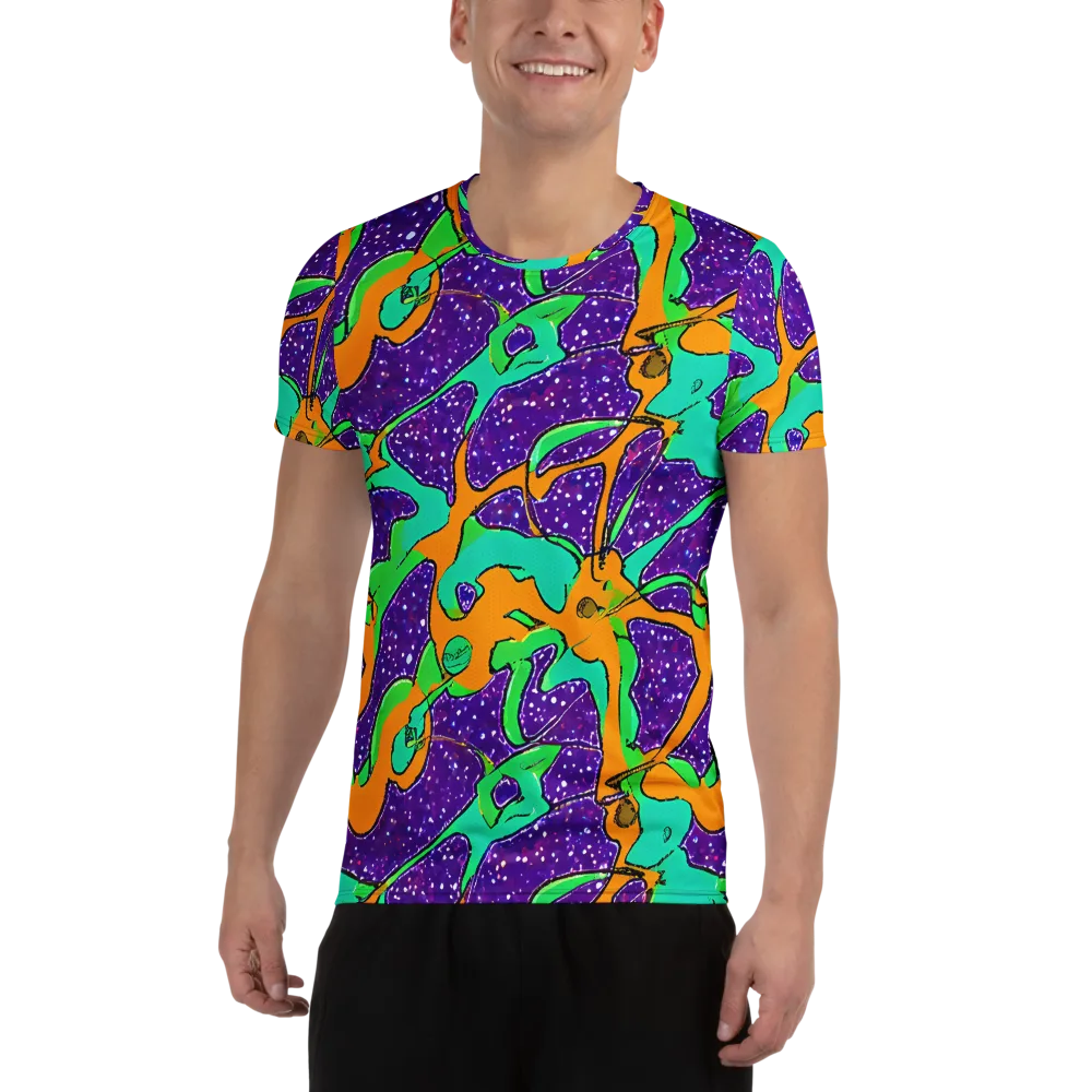 Orchid Aftershock on Men's Athletic T-Shirt — Front