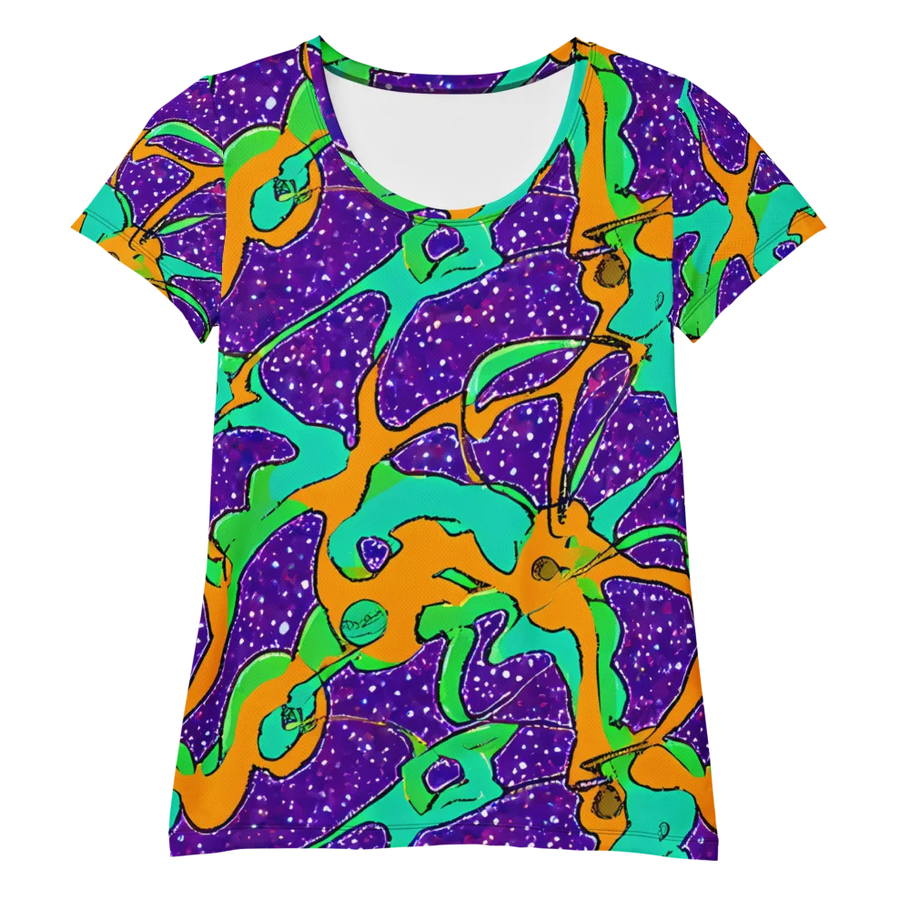 Orchid Aftershock on Women's Athletic T-Shirt — Front