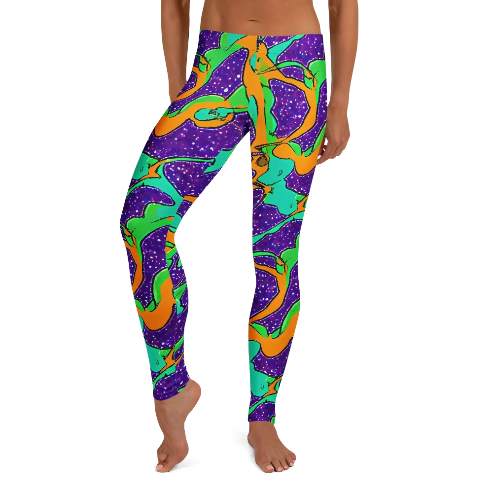 Orchid Aftershock on Leggings — Front