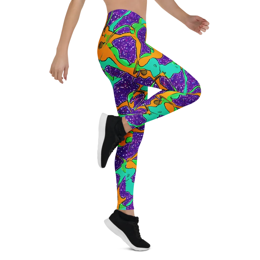 Orchid Aftershock on Leggings — Right
