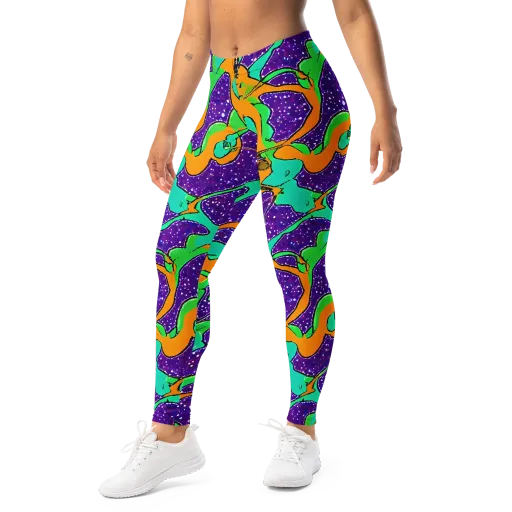 Orchid Aftershock on a Leggings