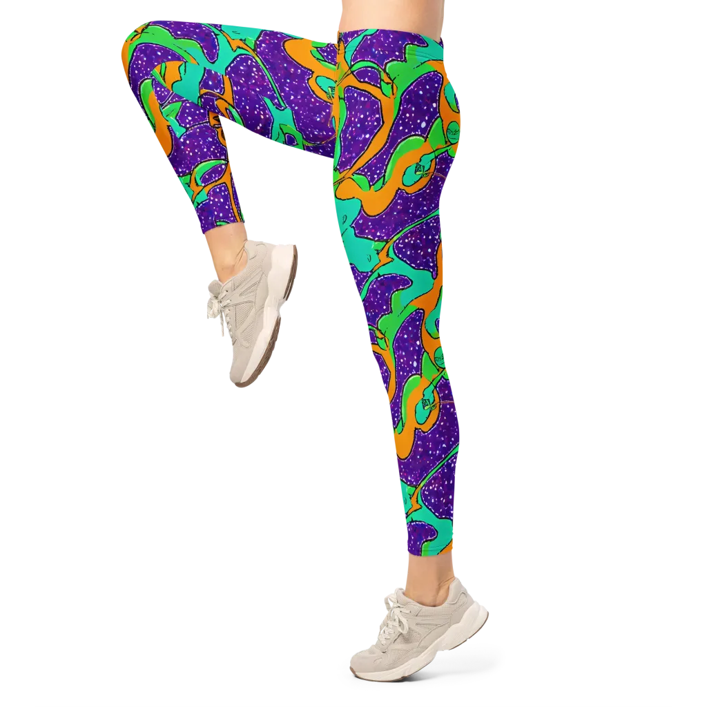 Orchid Aftershock on Leggings — Left