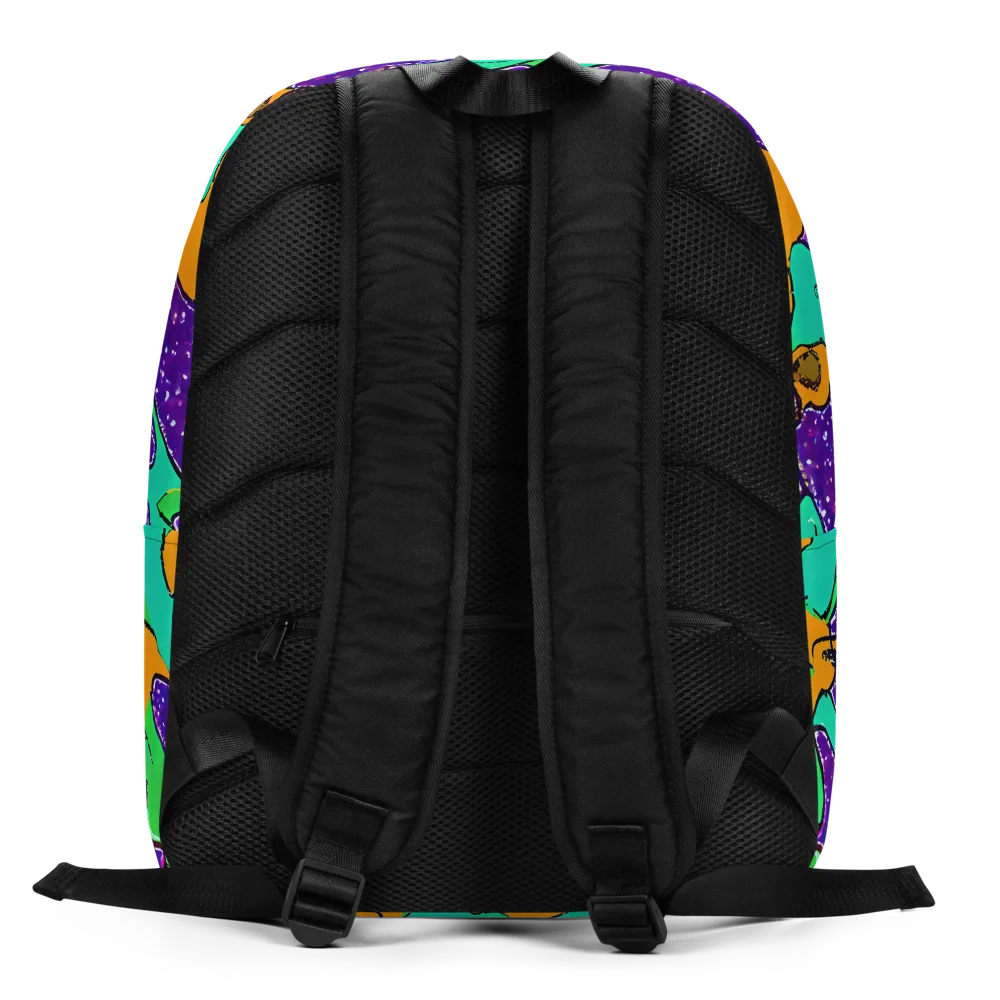 Orchid Aftershock on Minimalist Backpack — Back