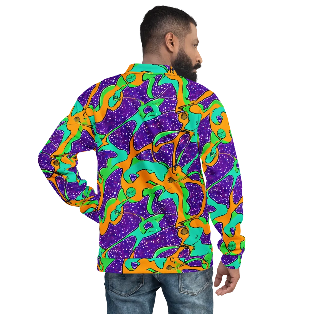 Orchid Aftershock on Bomber Jacket — Back