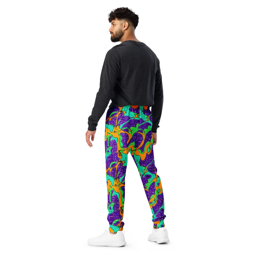 Orchid Aftershock on Men's Joggers — Back