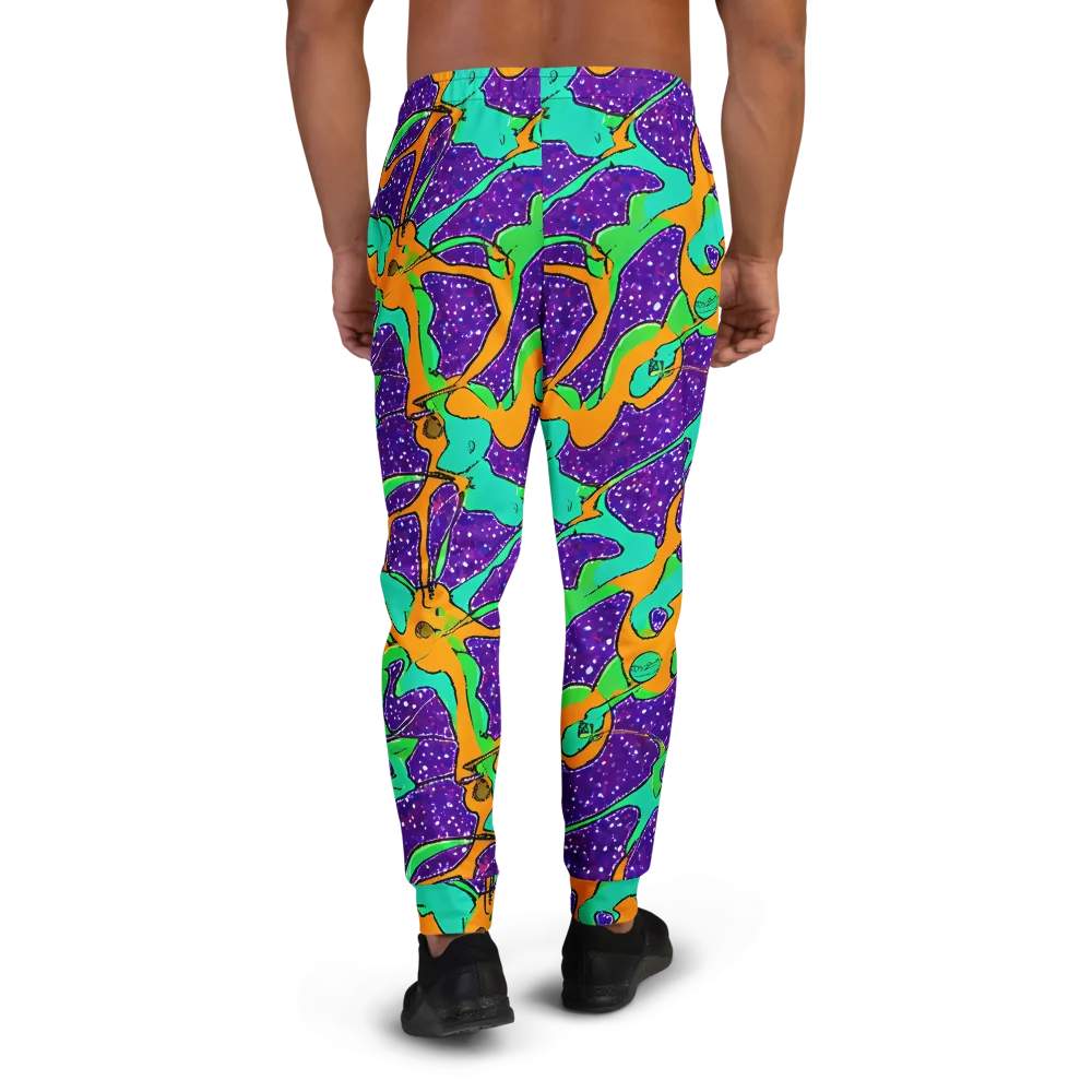 Orchid Aftershock on Men's Joggers — Back