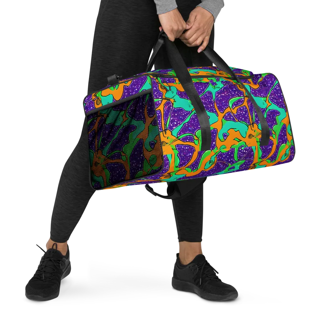Orchid Aftershock on Duffle Bag — Right Front