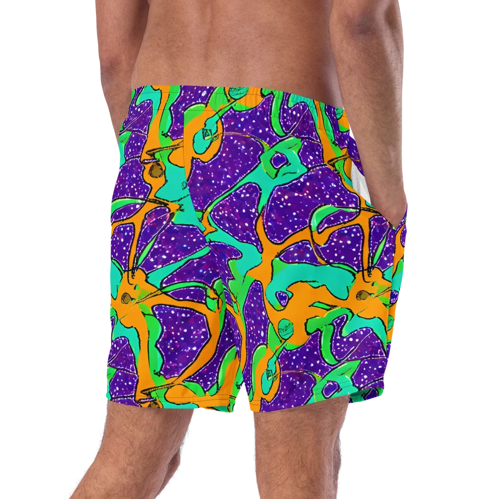 Orchid Aftershock on Swim Trunks — Right Back